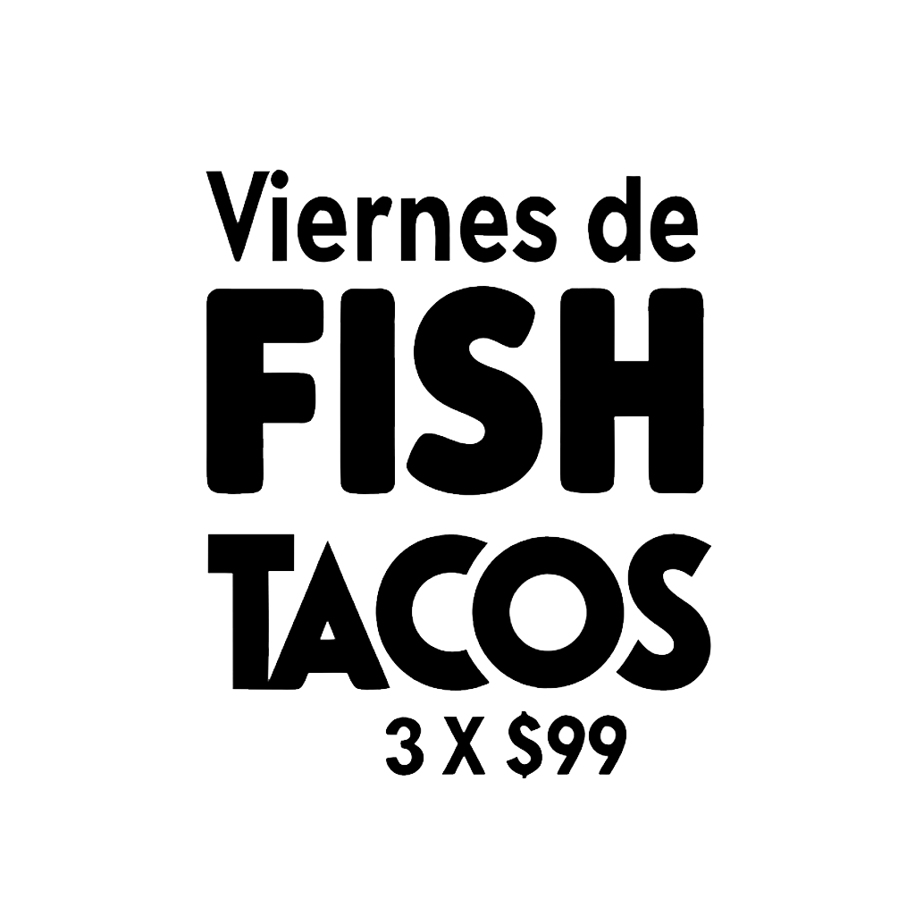 Viernes de Fish Tacos 3 x 99